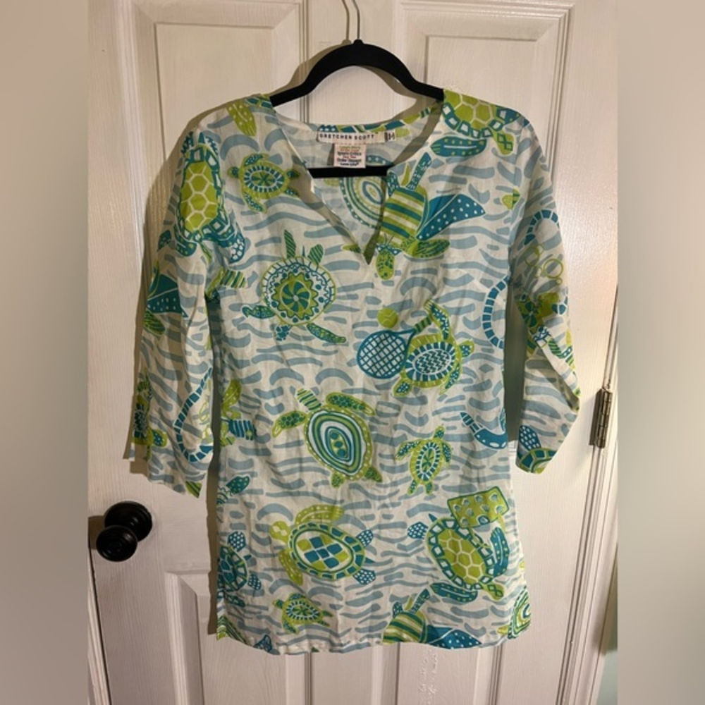 Gretchen‎ Scott Turtle Tunic/coverup sz S